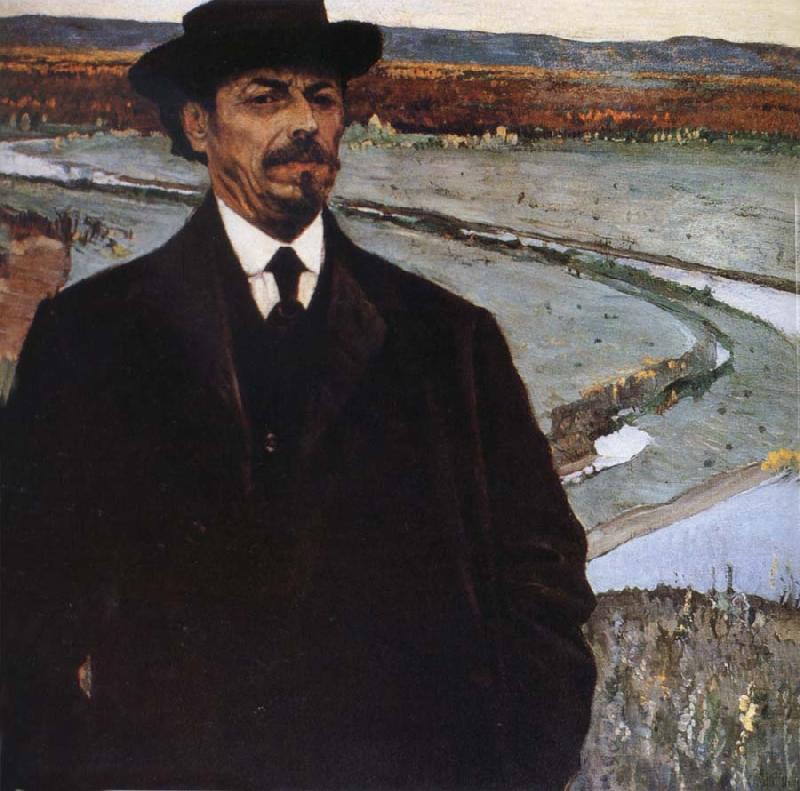 Nesterov Nikolai Stepanovich Self-Portrait France oil painting art